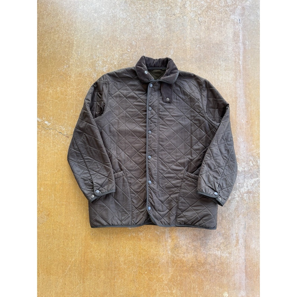 VTG 2006 Barbour D210 Duracotton Polarquilt Jacket Coated Cotton (XL) Heavy